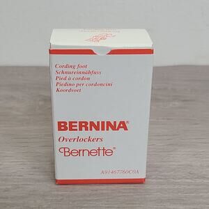 Bernina 2000 DE/E Overlockers Bernette Cording Foot A91467760C0A NEW Sewing